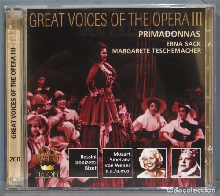 CD di Musica: CD. Great Voices of the Opera lll. Prima Donnas Erna Sack. Margarete Teschemacher