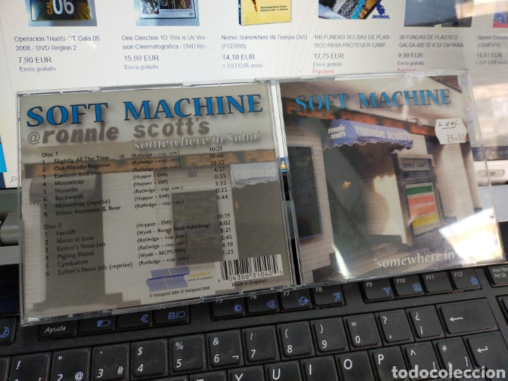 CDs de m&uacute;sica: Soft machine doble cd somewhere in Soho 2004 - Foto 1