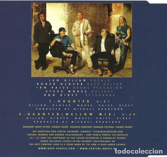 CDs de m&uacute;sica: CD SINGLE DEEP PURPLE, HAUNTED, 2 VERSIONES , PRECINTADO - Foto 2