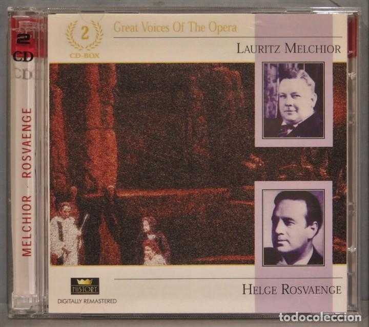 CDs de m&uacute;sica: 2 CD. GREAT VOICES OF THE OPERA. MELCHIOR. ROSVAENGE