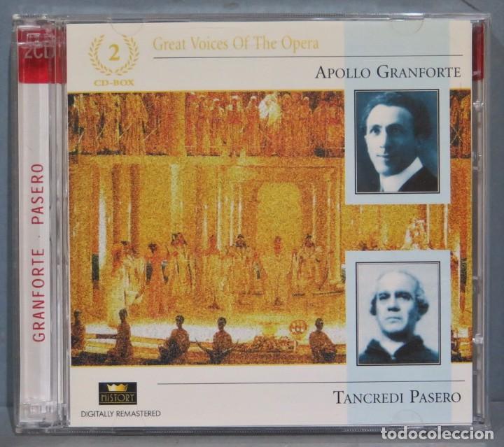 CD di Musica: 2 CD. GREAT VOICES OF THE OPERA. GRANFORTE. PASERO