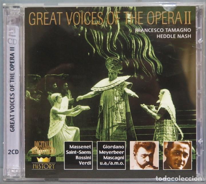 CD di Musica: 2 CD. GREAT VOICES OF THE OPERA II. TAMAGNO. NASH