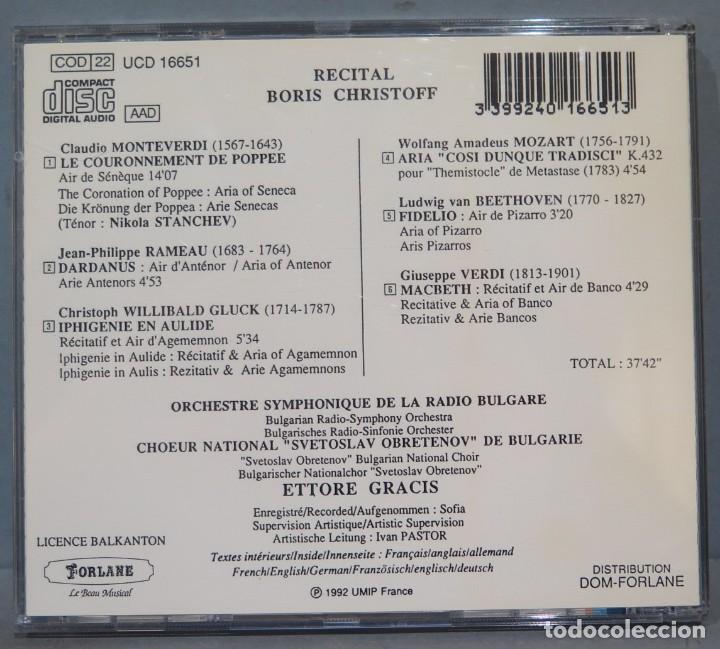 CDs de m&uacute;sica: CD. BORIS CRISTOFF RECITAL - Foto 2