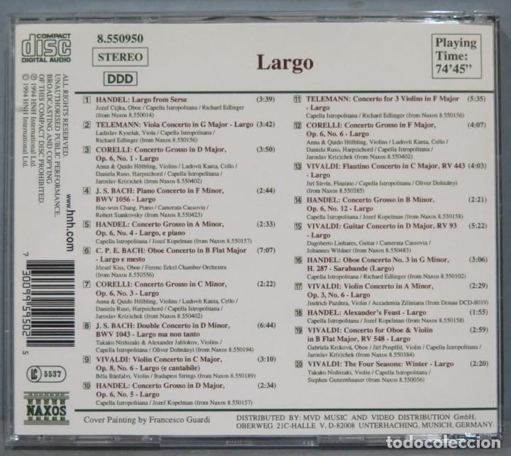 CDs de m&uacute;sica: CD. LARGO. NAXOS - Foto 2