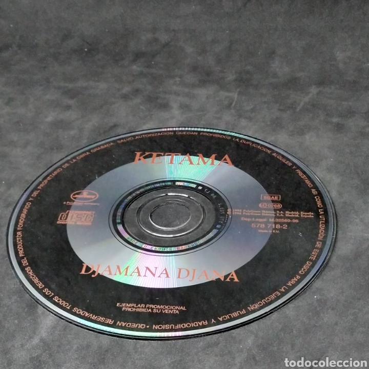 CDs de m&uacute;sica: KETAMA - DJAMANA DJANA - 1995 - CD SINGLE - Foto 3