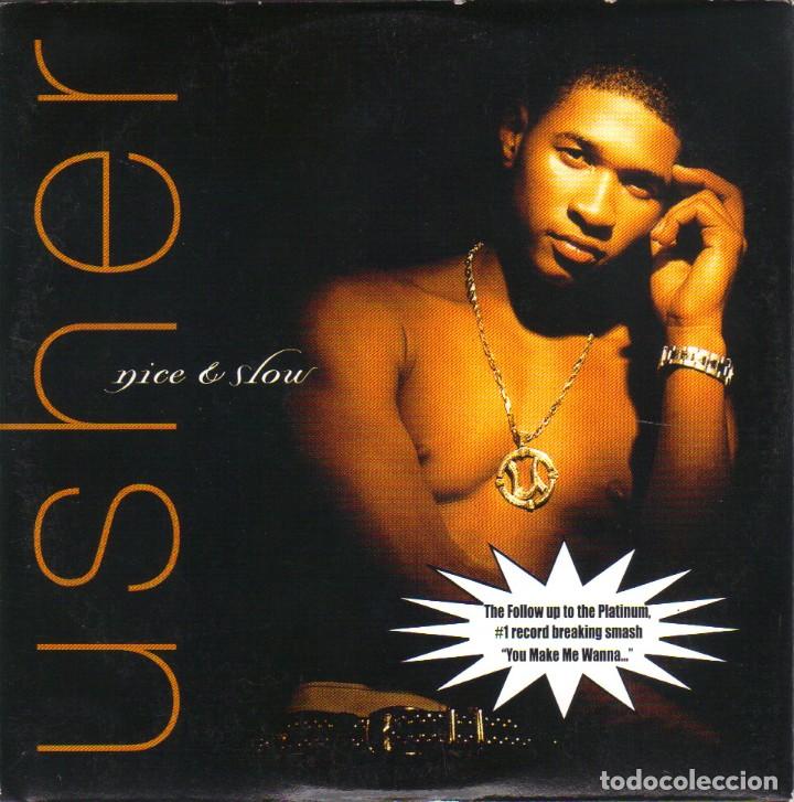 CDs de m&uacute;sica: USHER - NICE AND SLOW CD SINGLE 2 TEMAS 1998 - Foto 1