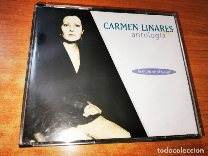 Music CDs: CARMEN LINARES En antologia DOBLE CD ALBUM 1996 JUAN CARMONA VICENTE AMIGO PACO CEPERO TOMATITO 2 CD