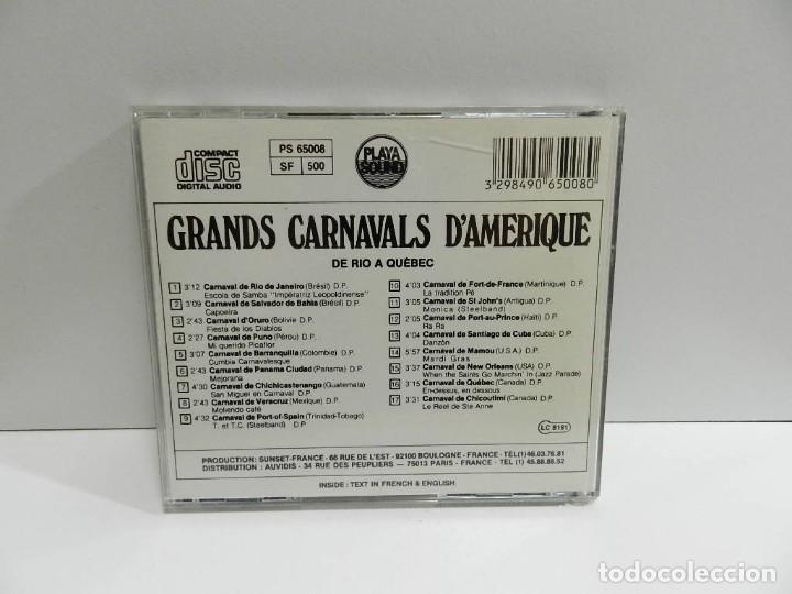 CDs de m&uacute;sica: DISCO CD. Grands Carnaval DAmerique (De Rio A Qu&eacute;bec). COMPACT DISC. - Foto 2