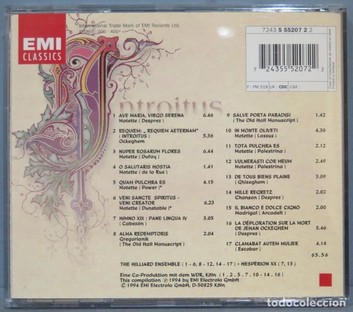 CDs de m&uacute;sica: CD. INTROITUS. THE HILLIARD ENSEMBLE - Foto 2