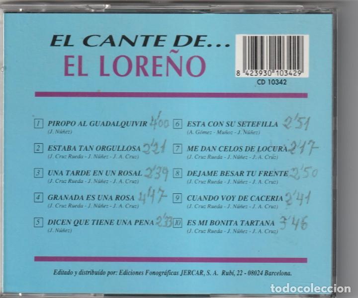 CDs de m&uacute;sica: EL LORE&Ntilde;O (CD JAZMIN 1993) - Foto 2