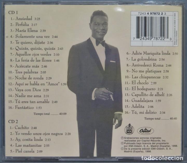 CDs de m&uacute;sica: CD. NAT KING COLE. INOLVIDABLE - Foto 2