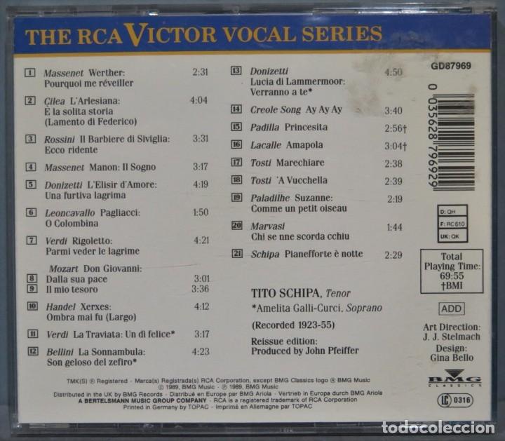 CDs de m&uacute;sica: CD. Tito Schipa. RCA - Foto 2