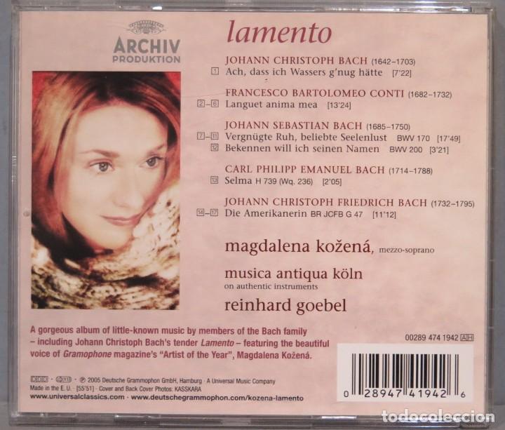 CDs de m&uacute;sica: CD. MAGDALENA KOZENA. LAMENTO - Foto 2