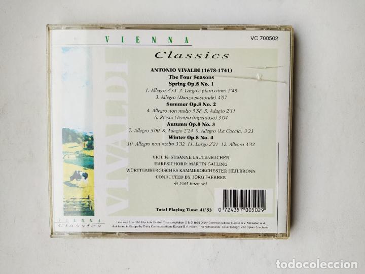 CDs de m&uacute;sica: VIENNA CLASSICS. VIVALDI. THE FOUR SEASSONS. CD. TDKCD37 - Foto 3