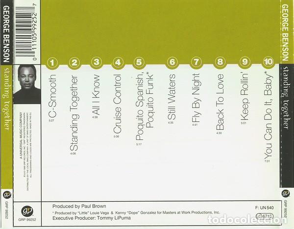 CDs de m&uacute;sica: George Benson - Standing Together - Foto 2