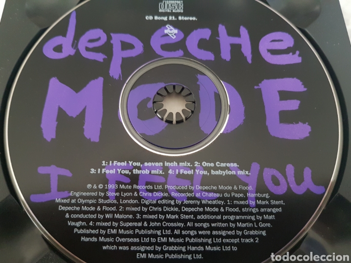 CDs de m&uacute;sica: CD DEPECHE MODE - I FEEL YOU. CD BONG 21 - Foto 3