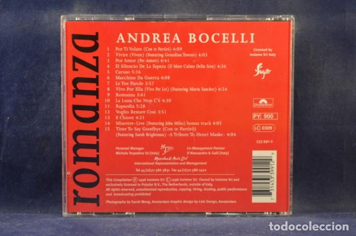CDs de m&uacute;sica: ANDREA BOCELLI &lrm;- ROMANZA - CD - Foto 2