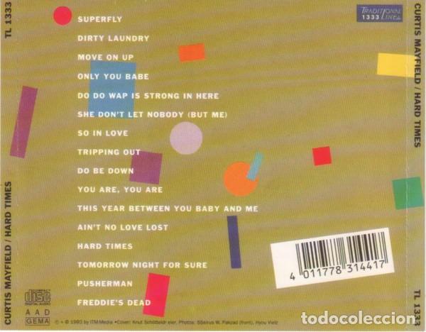 CDs de m&uacute;sica: Curtis Mayfield - Hard Times - Foto 2