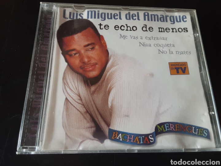 CDs de m&uacute;sica: Luis Miguel Amargue. Te e ho de menos. - Foto 1