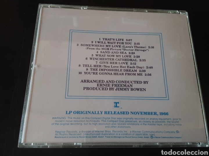 CDs de m&uacute;sica: Frank Sinatra. Thats life - Foto 3