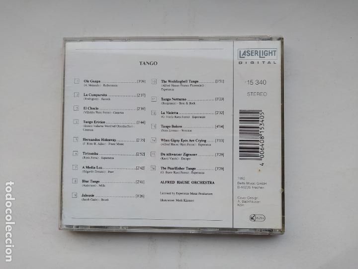 CDs de m&uacute;sica: TANGO. ALFRED HAUSE ORCHESTRA. CD. TDKCD37 - Foto 3