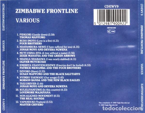 CDs de m&uacute;sica: Zimbabwe Frontline - CD - Foto 2