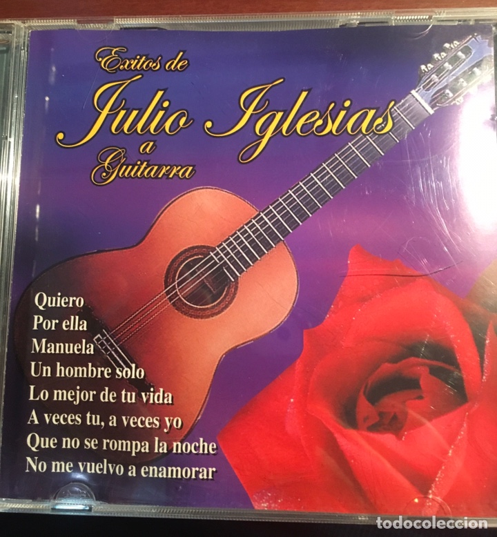CDs de m&uacute;sica: CD &Eacute;XITOS DE JULIO IGLESIAS A LA GUITARRA - Foto 1