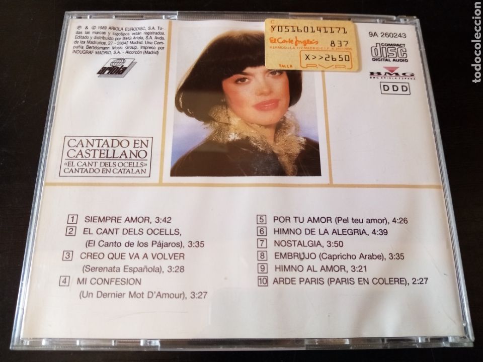 CDs de m&uacute;sica: Mireille Mathieu. Embrujo - Foto 3