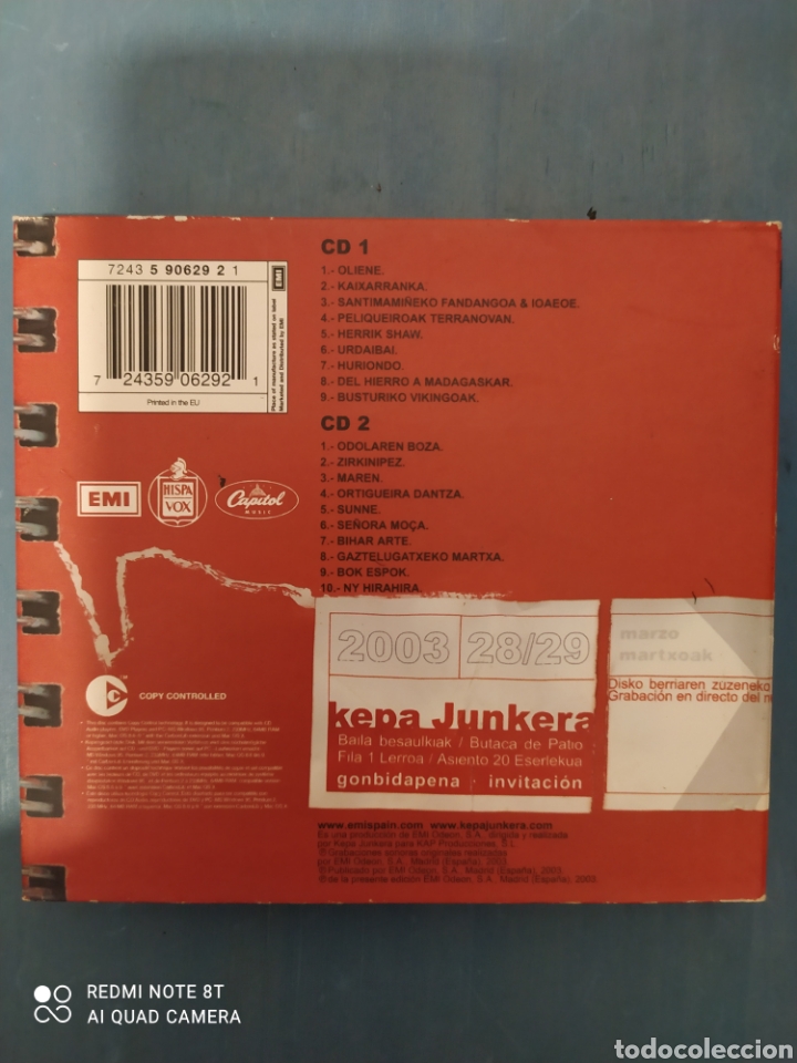 CDs de m&uacute;sica: KEPA JUNKERA - Foto 2