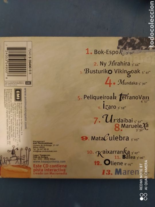 CDs de m&uacute;sica: KEPA JUNKERA MAREN CD - Foto 2