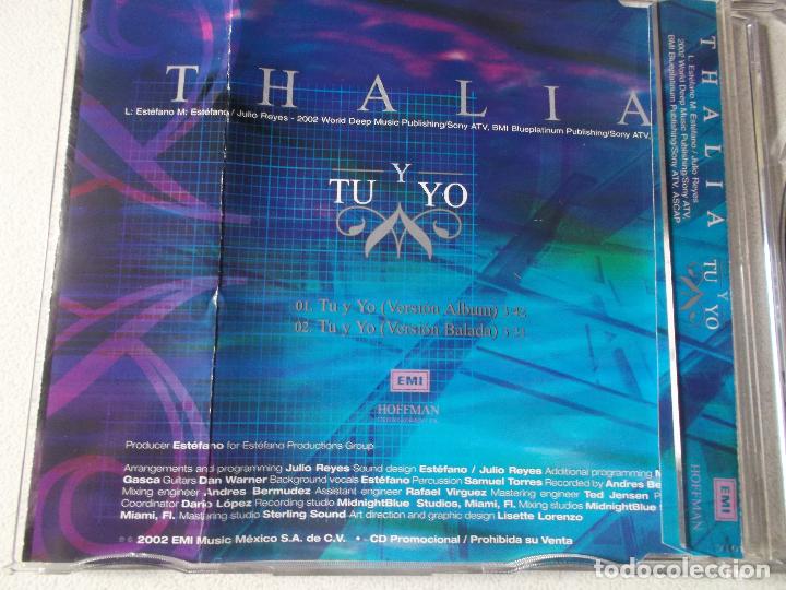 CDs de m&uacute;sica: THALIA, TU Y YO, CD SINGLE, 2002, PROMOCIONAL - Foto 3