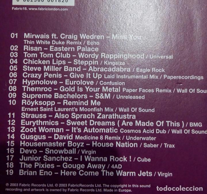 CDs de m&uacute;sica: JAQUES LU CONT &rdquo;fabriclive 09&rdquo; cd - Foto 2