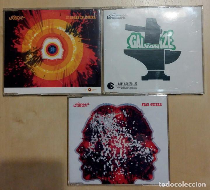 CDs de m&uacute;sica: CHEMICAL BROTHERS &rdquo;lote 3 maxisingles&rdquo; - Foto 1