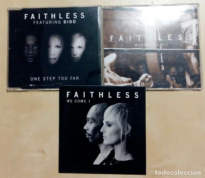 CDs de m&uacute;sica: FAITHLESS &rdquo;lote 3 maxisingles&rdquo; - Foto 1