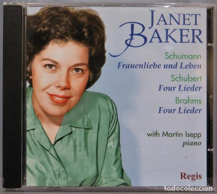 CDs de m&uacute;sica: CD. Lieder de Schumann, Schubert and Brahms. BAKER - Foto 1