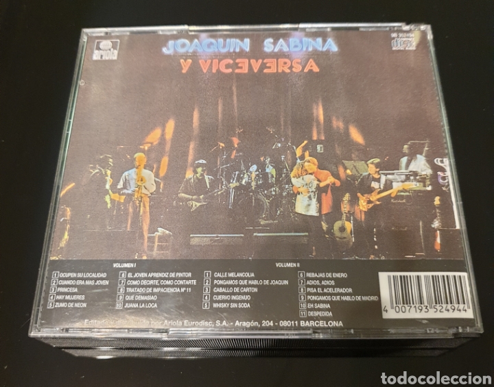 CDs de m&uacute;sica: Joaqu&iacute;n Sabina y viceversa. En directo. - Foto 2
