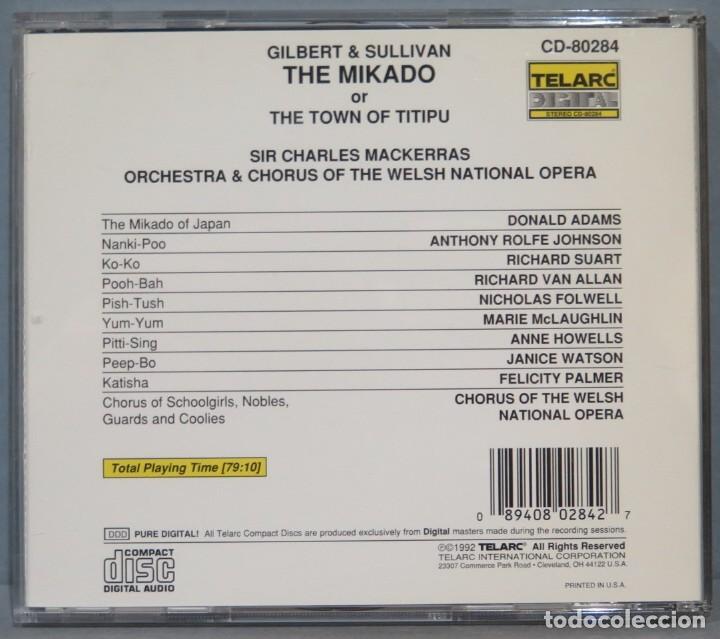CDs de m&uacute;sica: CD. GILBERT & SULLIVAN. THE MIKADO - Foto 2