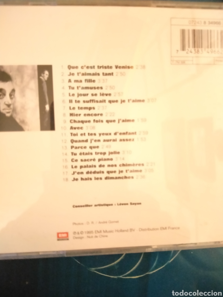 CDs de m&uacute;sica: CD Charles Aznavour - Hier encore 1995 - Foto 2