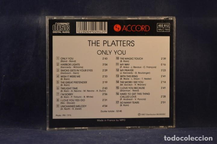 CDs de m&uacute;sica: THE PLATTERS - ONLY YOU - CD - Foto 2