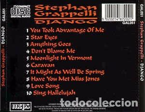 CDs de m&uacute;sica: Stephan Grappelli* - Django (CD) Label:Not On Label Cat#: GAL051 - Foto 2