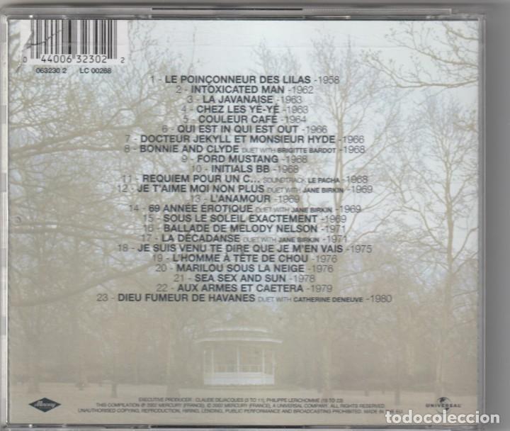 CDs de m&uacute;sica: SERGE GAINSBOURG - INITIALS SG (CD MERCURY 2002) - Foto 2