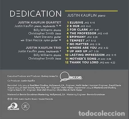 CDs de m&uacute;sica: JUSTIN KAUFLIN - DEDICATION (CD) - Foto 2