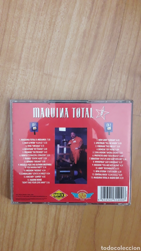 CDs de m&uacute;sica: DOBLE CD M&Aacute;QUINA TOTAL 8 - Foto 2