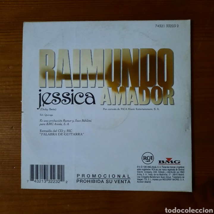CDs de m&uacute;sica: RAIMUNDO AMADOR, Jessica - Foto 2