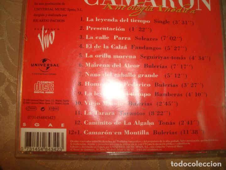 CDs de m&uacute;sica: camaron antologia inetita - Foto 3