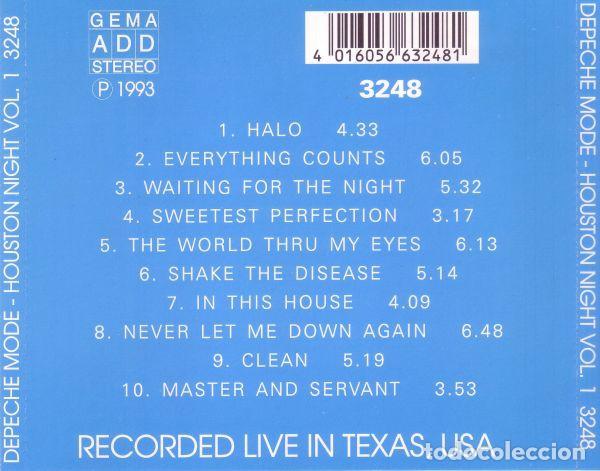 CDs de m&uacute;sica: CD DEPECHE MODE - Houston Night - Volume 1 - Foto 2