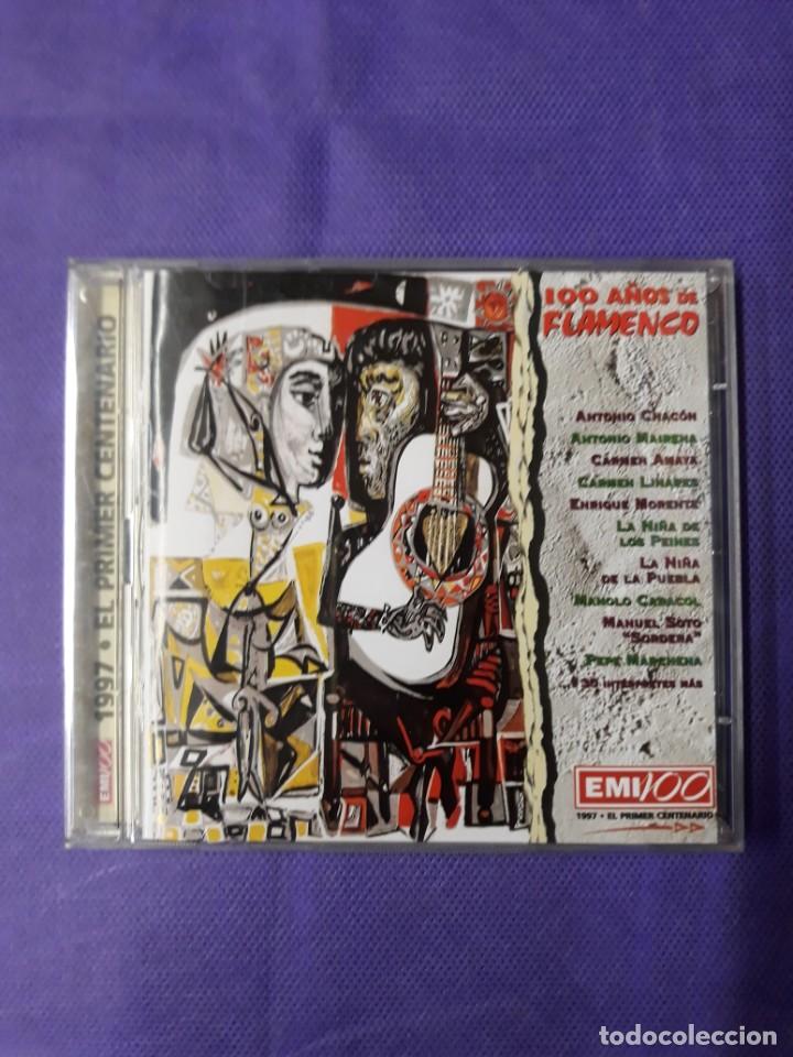 CD di Musica: 100 A&Ntilde;OS DE FLAMENCO. 2 CD s