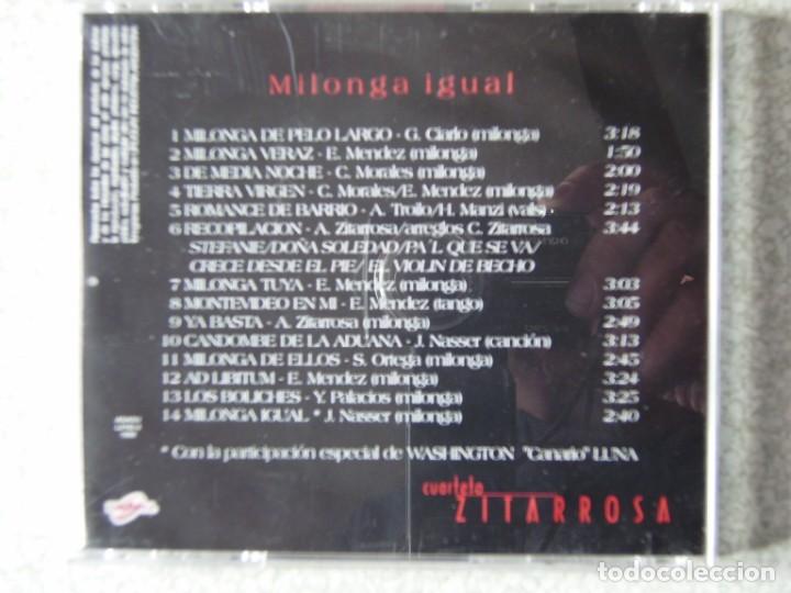 CDs de m&uacute;sica: CUARTETO ZITARROSA.MILONGA IGUAL - Foto 2