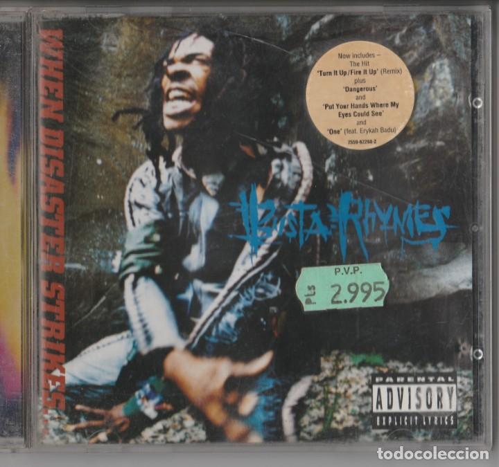 CDs de m&uacute;sica: CD BUSTA RHYMES - WHEN DISASTER STRIKES... - HIP HOP - Foto 1