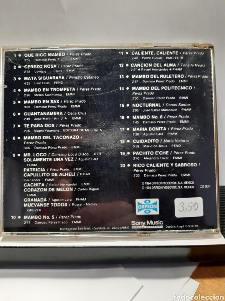 CDs de m&uacute;sica: P&eacute;rez Prado &rdquo;El rey del Mambo &rdquo; - Foto 2